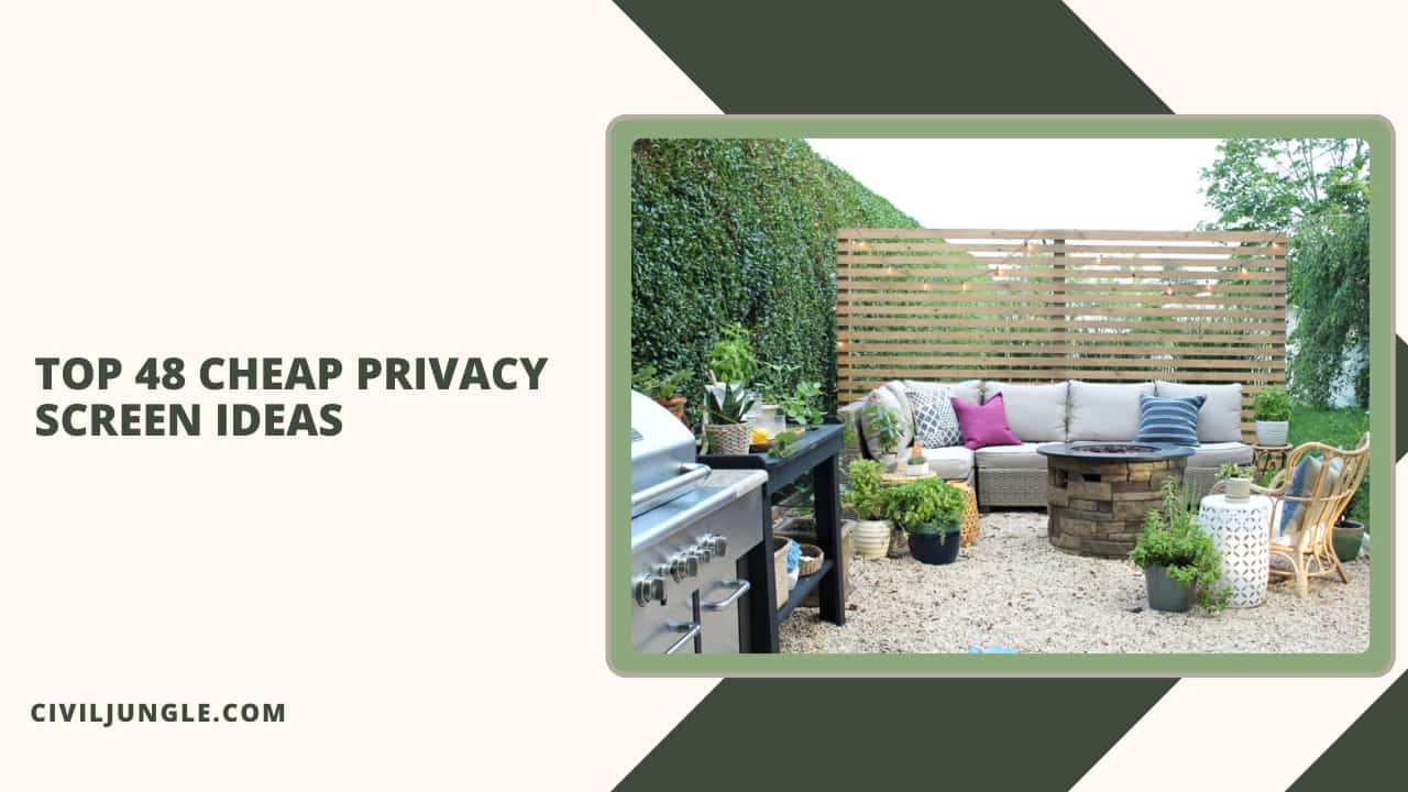 Top 48 Cheap Privacy Screen Ideas