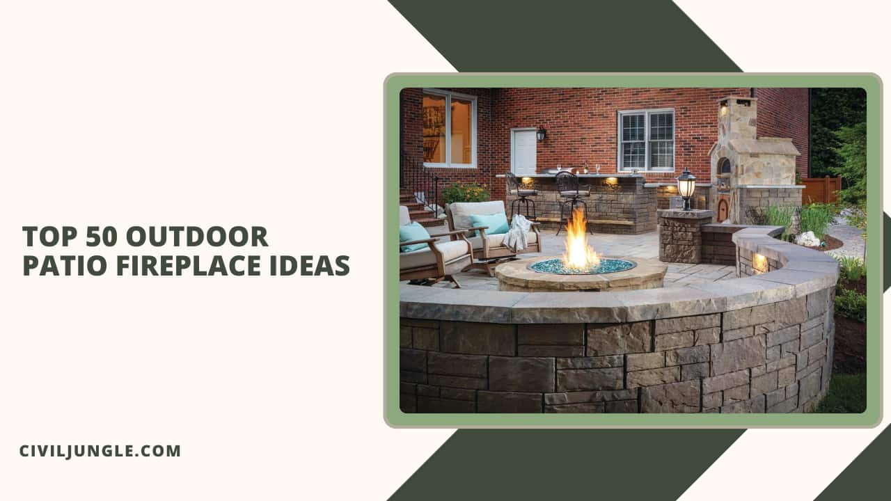 Top 50 Outdoor Patio Fireplace Ideas
